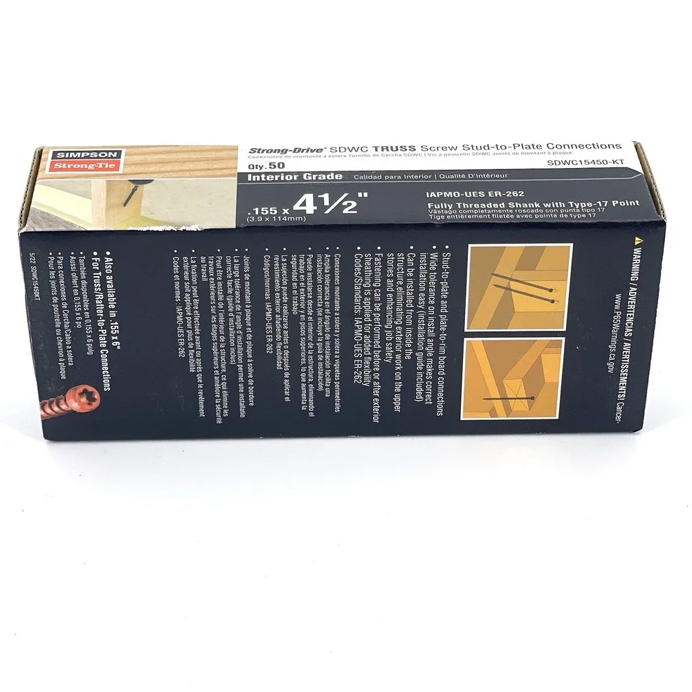 NEW Simpson Strong-Tie SDWC15450-KT 4-1/2